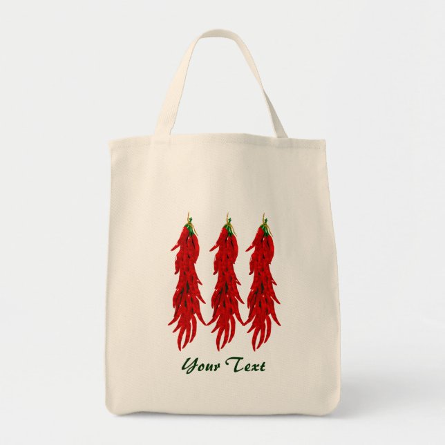 Bolsa Tote Red Chili Peppers Grocery Tote Bag (Frente)