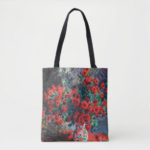 Bolsa Tote Red Chrysanthemum, Monet