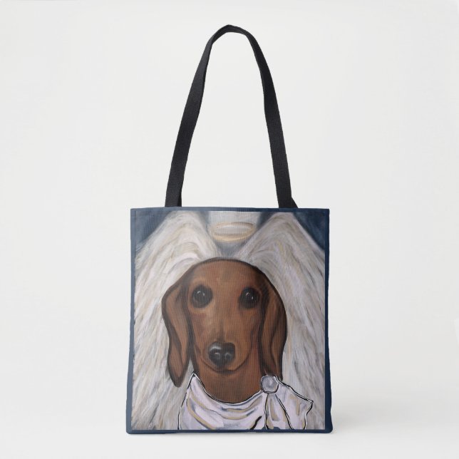Bolsa Tote Red Dachshund (Frente)
