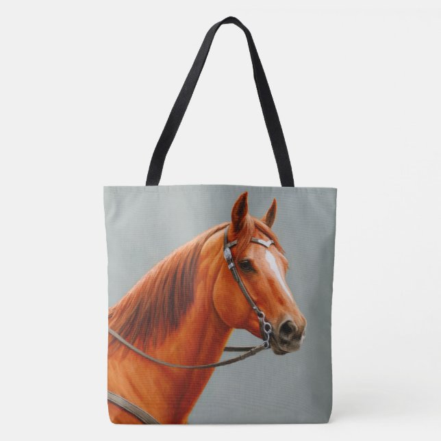 Bolsa Tote Red Dun Chestnut Sorrel Western Quarter Horse (Frente)