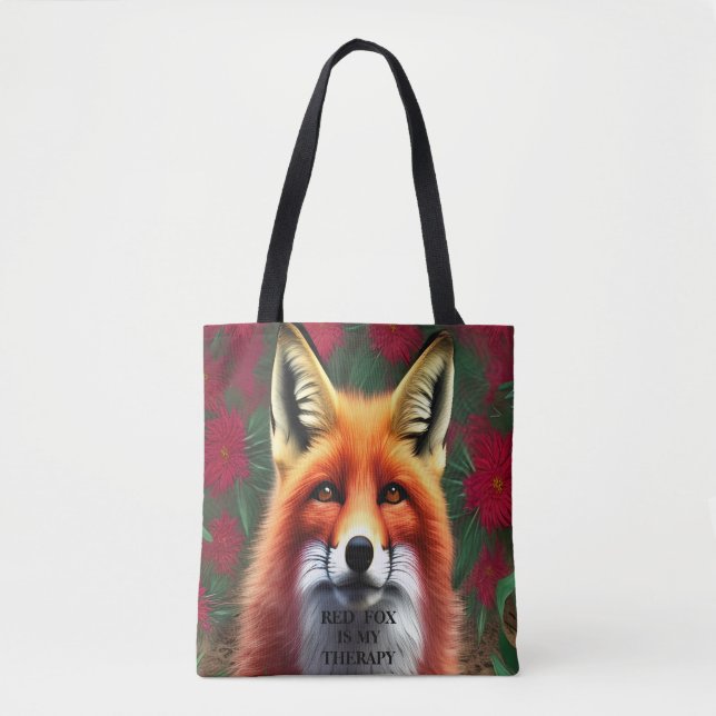 Bolsa Tote RED FOX é minha design de terapia (Frente)