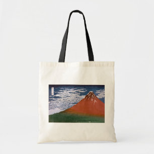 Bolsa Tote Red Fuji, Aka Fujiyama Volcano Katsushika Hokusai