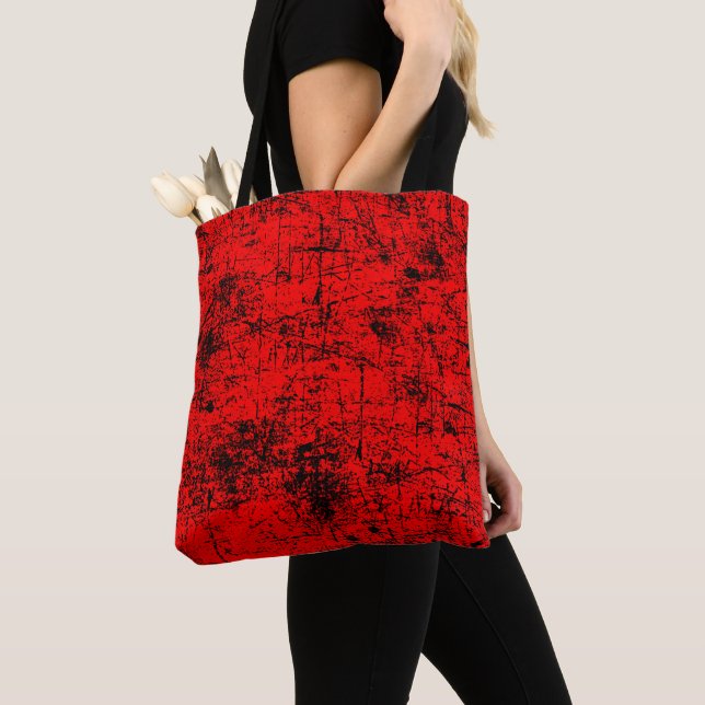 Bolsa Tote Red Grunge (Close Up)