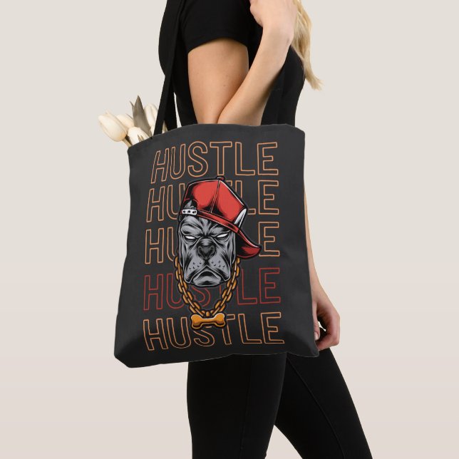 Bolsa Tote Red Hat Mad Dog Hustle (Close Up)