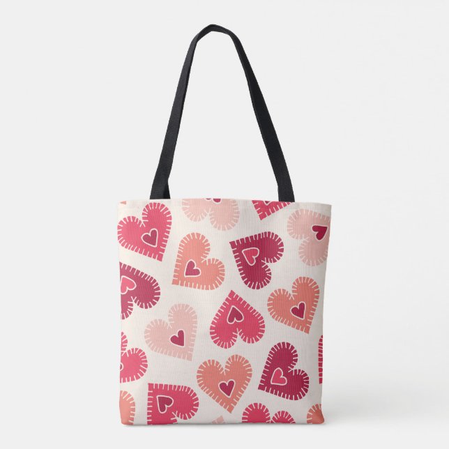Bolsa Tote Red Heart Charm Bag (Verso)