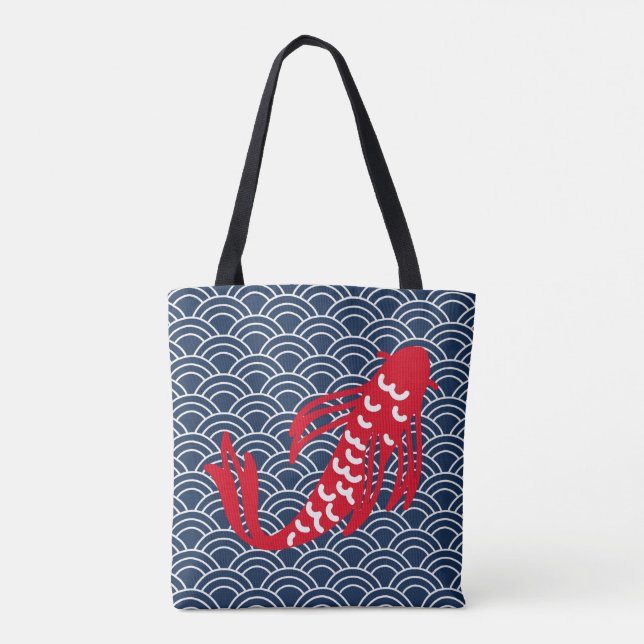 Bolsa Tote Red Koi Fish (Verso)