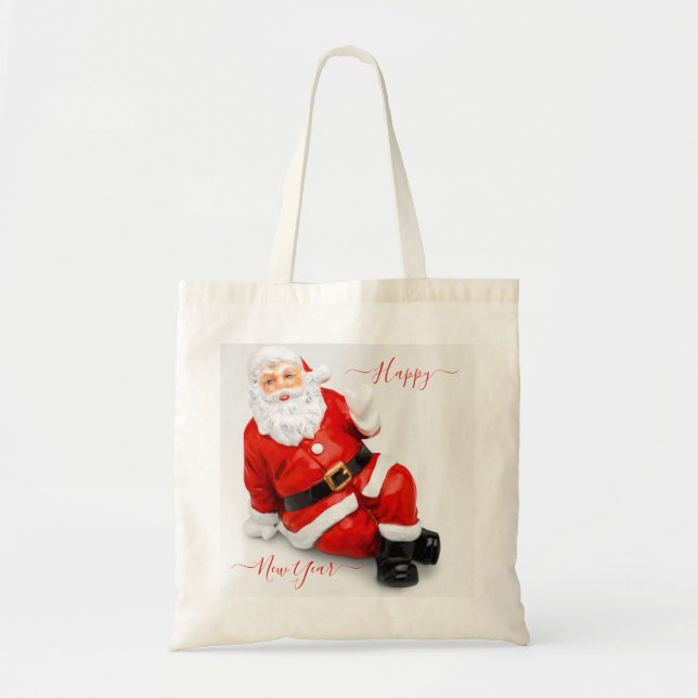 Bolsa Tote Red Santa Claus Tote Bag (Frente)