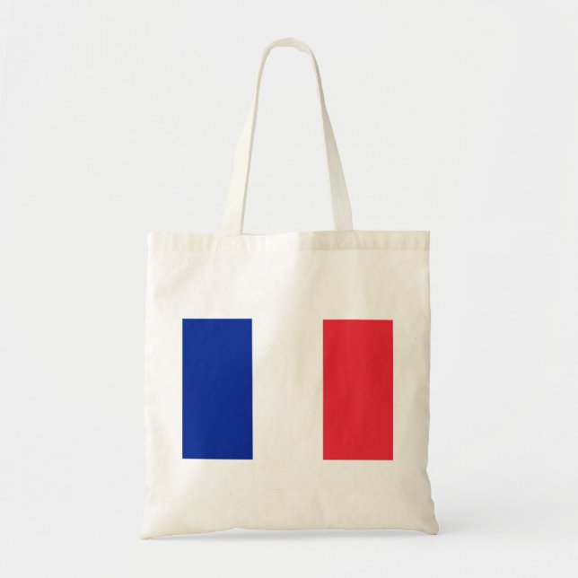 Bolsa Tote Red White e Blue Flag da França (Frente)
