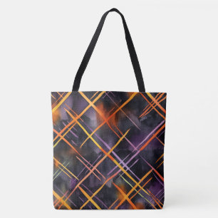 Bolsa Tote Rede Elétrica - Uma Grade de Halloween em moviment