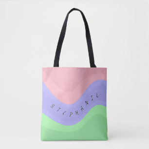 Bolsa Tote Redemoinho de Pastel Personalizado