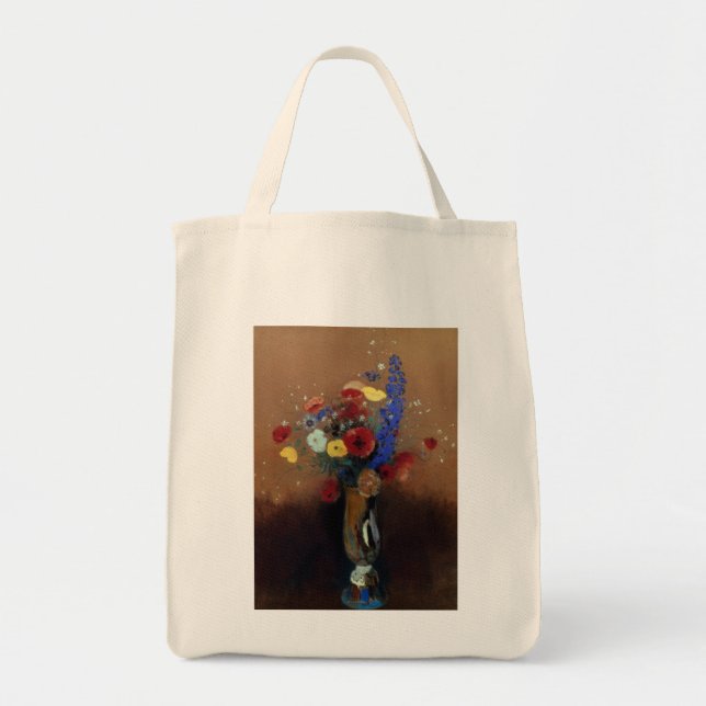 Bolsa Tote Redon: Flores selvagens, C1912 (Frente)