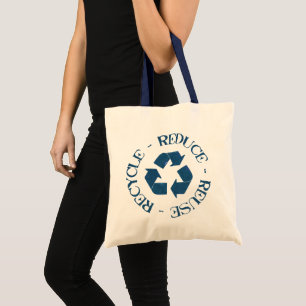 Bolsa Tote Reduza - reusar - a sacola do reciclar