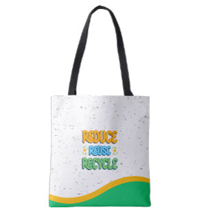 Bolsa Tote Reduzir Reutilizar Reciclar Saco Ecológico
