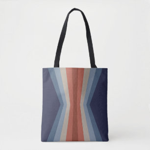Bolsa Tote Reflexão arco-íris no estilo retrô