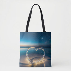 Bolsa Tote Reflexão Celestial sobre Amor
