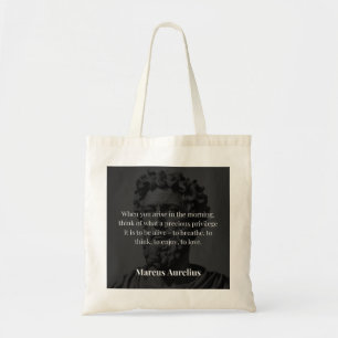 Bolsa Tote Reflexão da Manhã de Marcus Aurelius