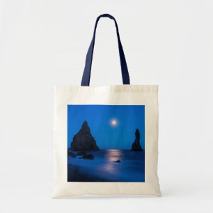 Bolsa Tote Reflexo do Nascer da Lua   Islândia, Reynisdrangur