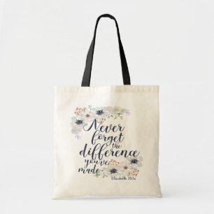 Bolsa Tote Reforma Floral Nunca Esquece A Diferença