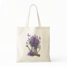 Regador de Lavanda Aquarela Rústica