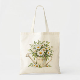 Bolsa Tote Regador de Margarida em Aquarela