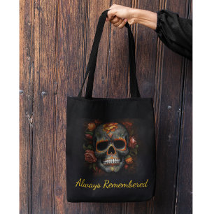 Bolsa Tote Regal Bloom Sugar Skull, personalizado