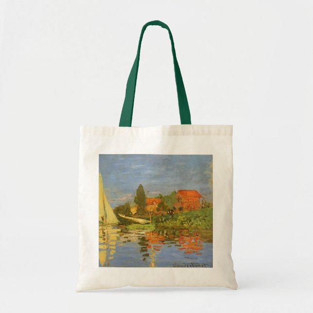 Bolsa Tote Regatta na Argentina por Claude Monet (Frente)