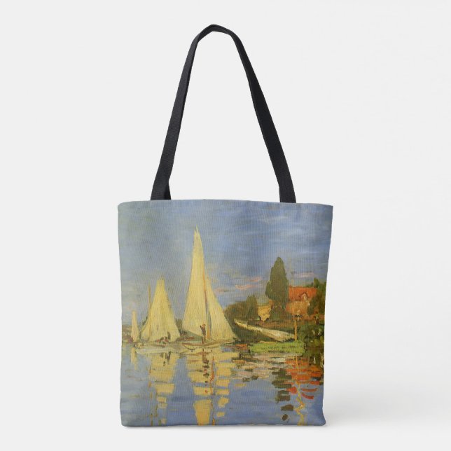 Bolsa Tote Regatta na Argentina por Claude Monet (Verso)