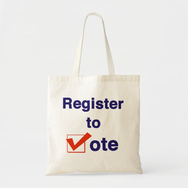 Bolsa Tote Registre-se para Votar 2026 (Frente)