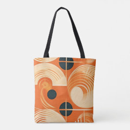 Bolsa Tote Registro Moderno do meio século Inspirado