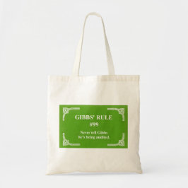Bolsa Tote regra 99 de Gibbs