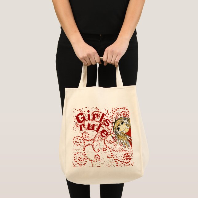 Bolsa Tote Regra de Meninas de Amor Anime (Frente (produto))