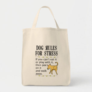 Bolsa Tote Regras do cão para o esforço