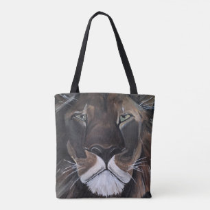 Bolsa Tote Rei das Feras Pintura de Alfred Fox