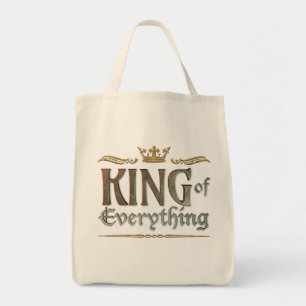 Bolsa Tote REI de tudo - coroa real medieval grande