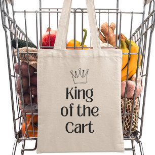 Bolsa Tote Rei do Carrinho Mercado de Supermercados