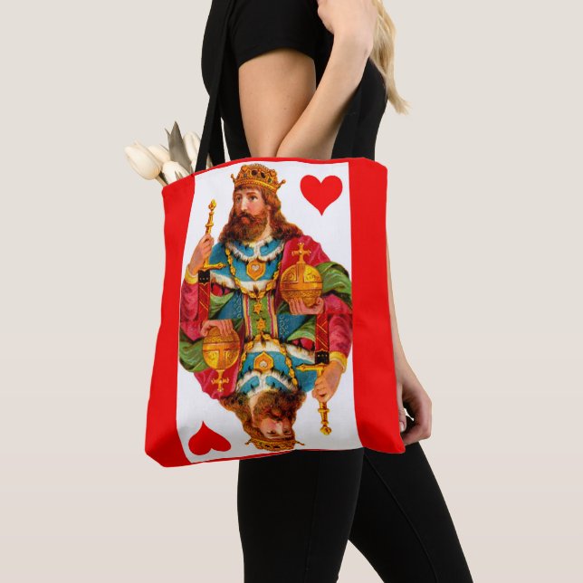 Bolsa Tote Rei dos Corações Rainha dos Corações (Close Up)
