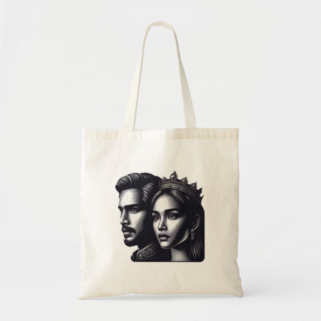 Bolsa Tote Rei e rainha (Frente)
