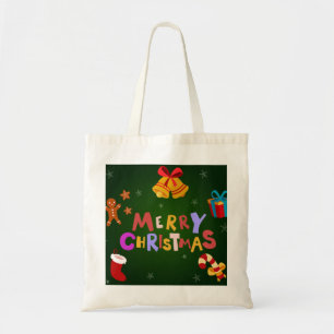 Bolsa Tote Reinador de Natal de Feliz Regozijo Personalizado