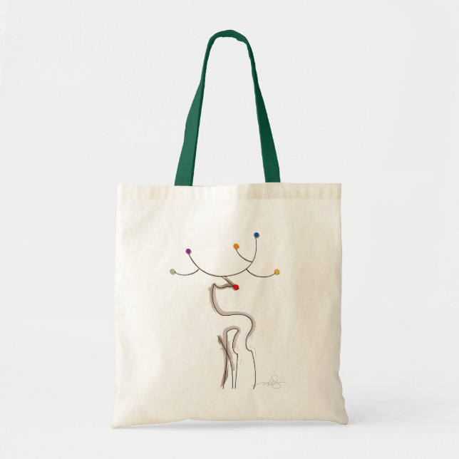 Bolsa Tote Reinador de Natal Red Nosed (Frente)