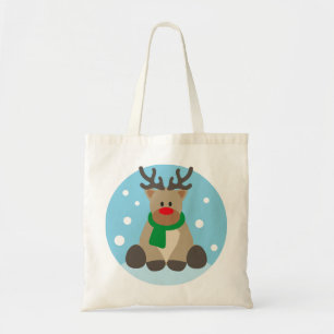Bolsa Tote Reindeer Rudolph Natal Dezembro