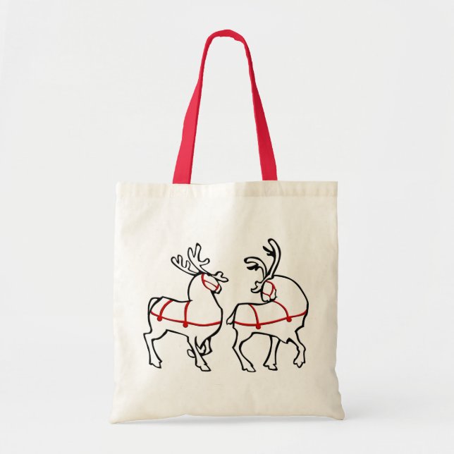 Bolsa Tote Reindeer Tote Bag Ambiental Tote Tote Bag (Frente)