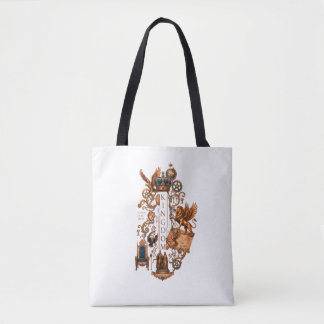 Bolsa Tote Reino" Emblema Real Épico Gráfico –Majestoso