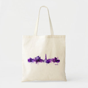Bolsa Tote Reiquiavique Islândia Skyline Purple 2.22.22 Data