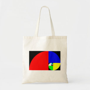 Bolsa Tote Relação dourada, espiral de Fibonacci