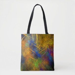 Bolsa Tote Relâmpago do Fractal (chama da tempestade)