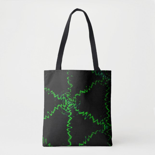 Bolsa Tote relâmpago verde (Frente)