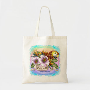 Bolsa tote relax de papagaio