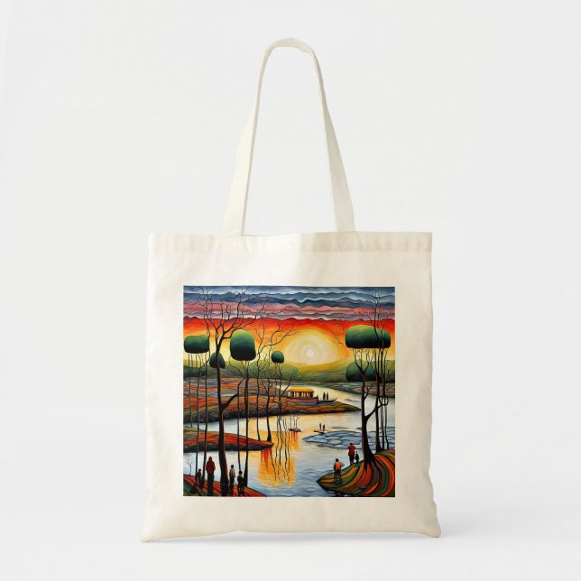 Bolsa Tote Relaxamento pelo rio 5 (Frente)