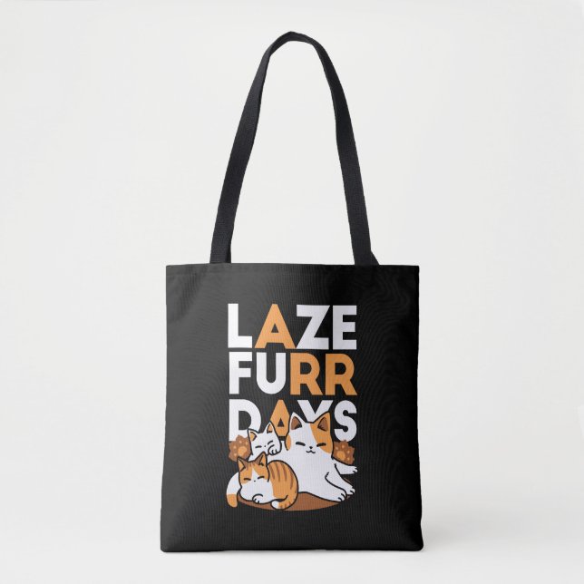Bolsa Tote Relaxando a Arte de Gato - 'Dias de Furo de Lázaro (Frente)