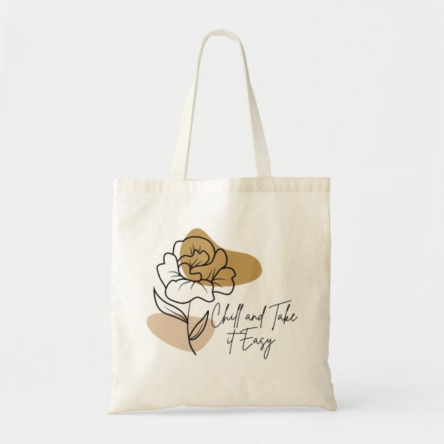 Bolsa Tote Relaxe e fique tranquilo  (Frente)